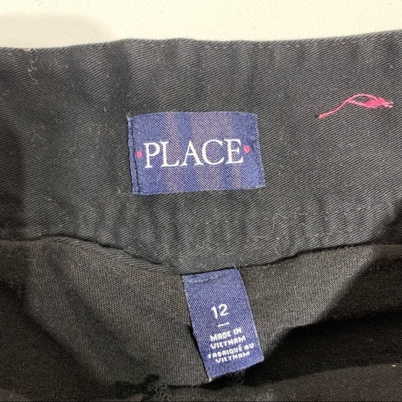 Children’s Place girls 12Y pleated black school skort - Picture 2 of 4